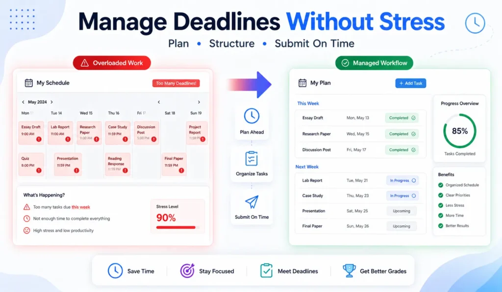 manage the deadlines without stress