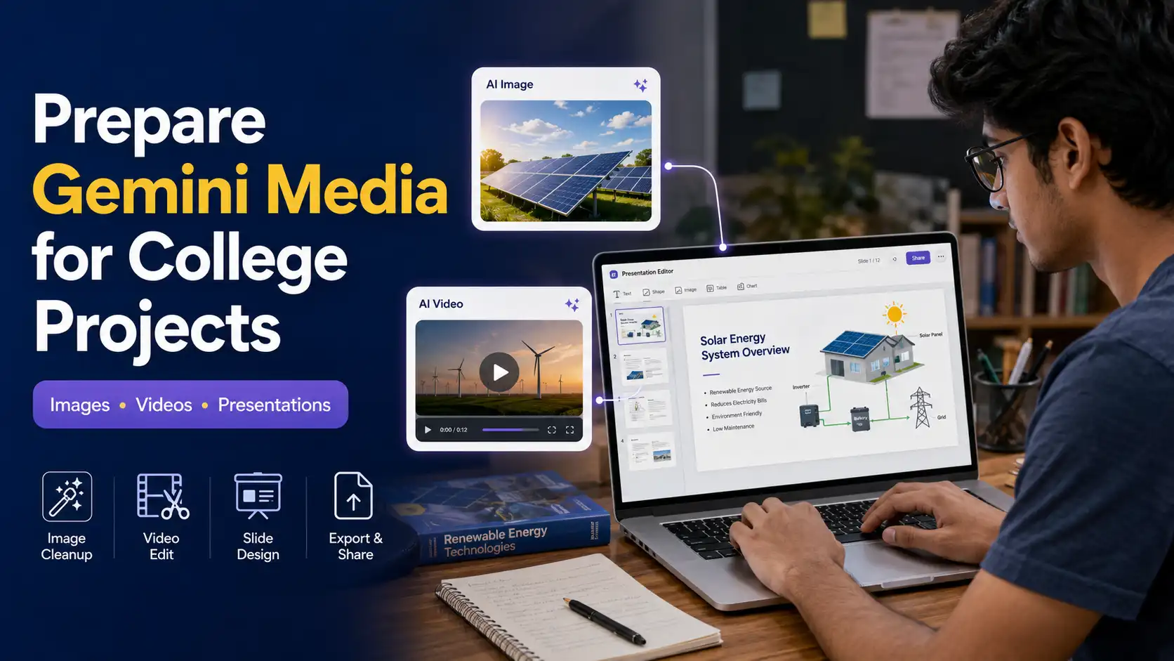 How to Prepare Gemini Images and Videos for College Projects and Presentations